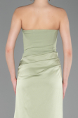 Abschlusskleid Lang Satin Pistaziengrün ABU6096