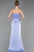 Abschlusskleid Lang Satin Flieder ABU6096