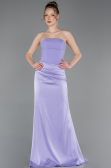 Abschlusskleid Lang Satin Lila ABU6096