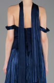 Partykleid Midi Chiffon Marineblau ABK2619