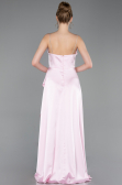 Abschlusskleid Lang Satin Puder ABU6130