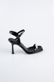 Party-Schuhe Leder Schwarz AB2117