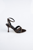 Party-Schuhe Steinbesetzt Braun AB2118