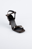 Party-Schuhe Leder Braun ABD2116