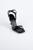 Party-Schuhe Leder Schwarz ABD2116