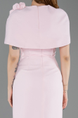 Abendkleid Midi Puder ABK2628