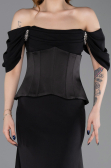 Abendkleid Lang Schwarz ABU6167