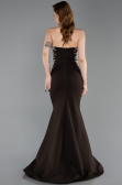 Abendkleid im Meerjungfrau-Stil Lang Braun ABU6168