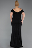 Abendkleid in Übergröße Lang Schwarz ABU5714