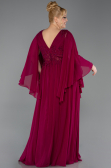 Kirschrot Abendgarderobe İn Großen Größen Chiffon Lang ABU4638