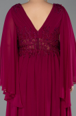 Kirschrot Abendgarderobe İn Großen Größen Chiffon Lang ABU4638