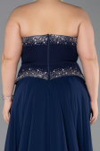 Abendkleid Lang Chiffon Marineblau ABU6188