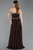 Abendkleid Lang Chiffon Braun ABU6188
