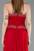 Abendkleid Lang Chiffon Rot ABU6188