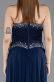 Abendkleid Lang Chiffon Marineblau ABU6188