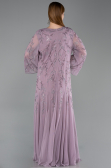 Abendkleid in Übergröße Lang Chiffon Lavendel ABU6176