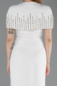 Standesamtkleid Lang Weiß ABU5889