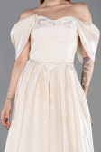 Standesamtkleid Lang Beige ABU6191
