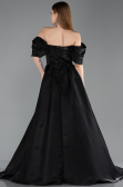 Standesamtkleid Lang Schwarz ABU6191