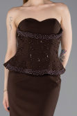 Abschlusskleid Lang Braun ABU6192