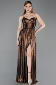 Abschlusskleid Lang Braun ABU6196