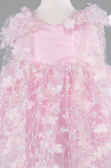 Abendkleid für Kinder Kurz Puder ABK2629