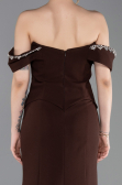 Abendkleid im Meerjungfrau-Stil Lang Braun ABU6198