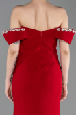 Abendkleid im Meerjungfrau-Stil Lang Rot ABU6198