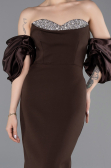 Abendkleid Lang Braun ABU6204