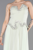 Abendkleid Lang Chiffon Minzgrün ABU6188