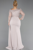 Kleider in Großen Größen Lang Beige ABU6213