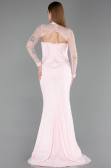 Abendkleid Lang Spitze Puder ABU6207