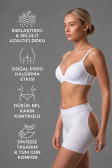 Bauch & Taille Formendes Korsett Weiß EM2034