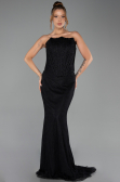 Abendkleid Lang Spitze Schwarz ABU6207