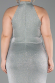 Abendkleid in Übergröße Lang Minzgrün ABU6311