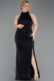 Abendkleid in Übergröße Lang Schwarz ABU6311