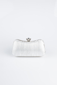 Abendtasche Laserschnitt Silber SH855