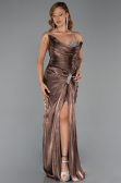 Abendkleid Lang Chiffon Braun ABU6336