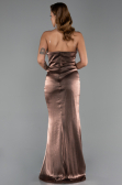 Abendkleid Lang Chiffon Braun ABU6336