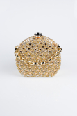 Gold Abendtasche Steinbesetzt SH854