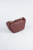 Abendtasche Leder Weinrot KC476