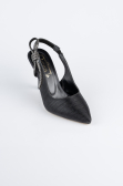 Stiletto Laserschnitt Schwarz MJ4102