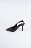 Stiletto Laserschnitt Schwarz MJ4102