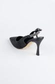Stiletto Laserschnitt Schwarz MJ4102