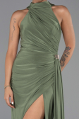 Abschlusskleid Lang Khaki ABU5918