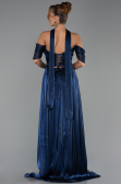 Abendkleid Lang Chiffon Marineblau ABU6342