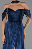 Abendkleid Lang Chiffon Marineblau ABU6342