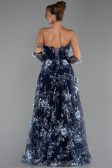 Abendkleid Lang Marineblau ABU6344
