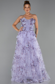 Abendkleid Lang Lila ABU6344