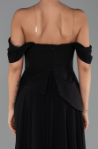 Abendkleid Lang Chiffon Schwarz ABU6345